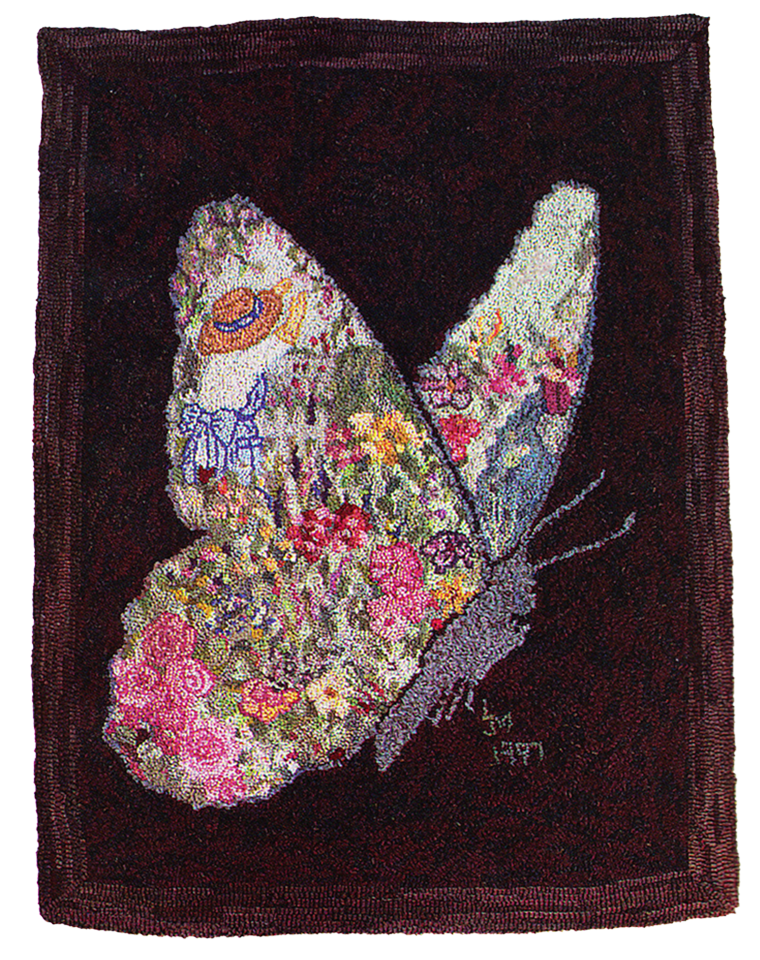 My Butterfly Garden (Mon jardin aux papillons). Original.  Lois J. Morris.