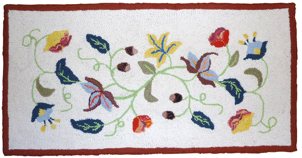 Floral Banner (Bannière florale)
Concepteur inconnu. Crocheté par Claire Fradette.
