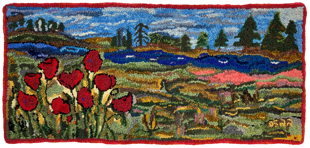 Wildflowers in the Glen (Fleurs sauvages dans la vallée). Patron créé par Deanne Fitzpatrick crocheté par Debra Séguin.