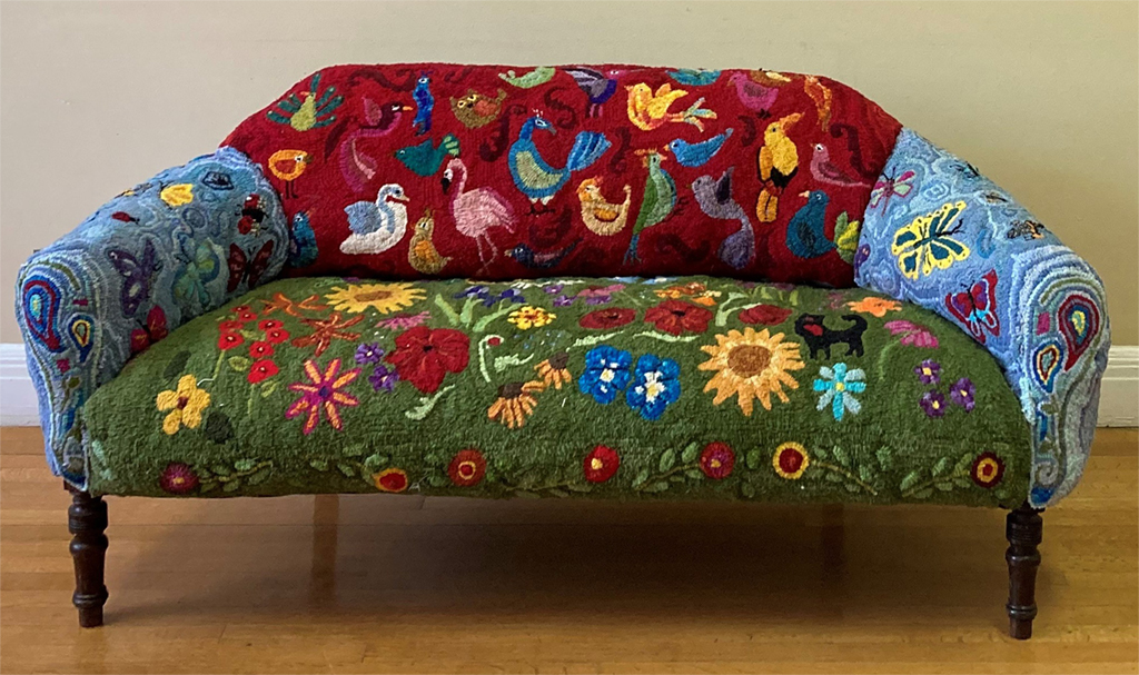KR_02fr Funky Cat Couch (Canapé funky cat). Original de Kitt Richard .