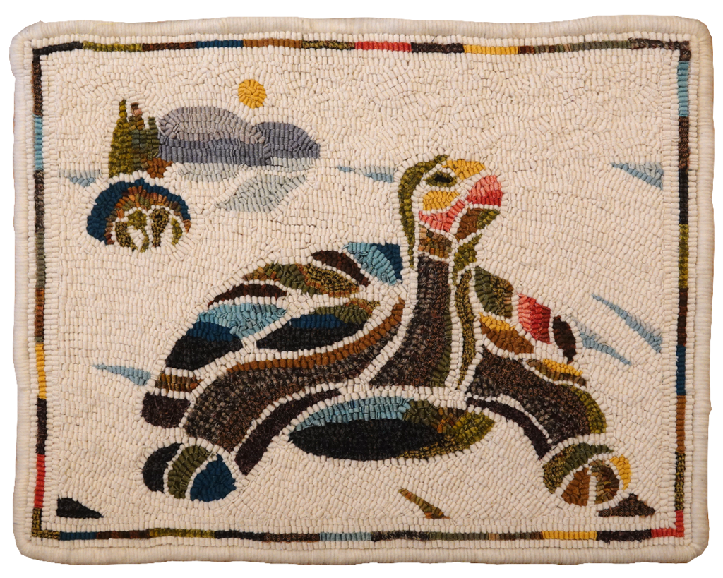 LR_08_1024 Turtle. Adapted from a Nunamar Design, with permission. Hooked by Leslie Richardson.